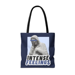 Intense Feelings Tote Bag - Navy Print
