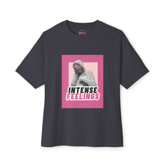 Intense Feelings – Pink Print Unisex Oversized Tee