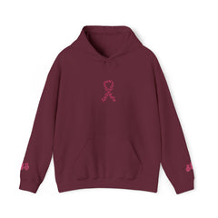 Pink Ribbon Awareness Hoodie, Unisex Sweatshirt for Fundraising, Breast Cancer Awareness Month, Inspirational Gift, Cozy Jumpsuit