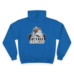 Intense Feelings Champion Unisex Hoodie - Grey Print
