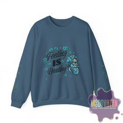 Feeling Is Healing Unisex Heavy Blend Crewneck Sweatshirt - MOODOVATION