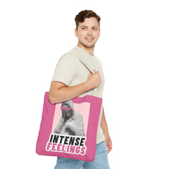 Intense Feelings Tote Bag - Pink Print