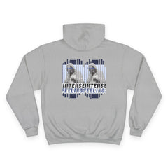 Intense Feelings Champion Unisex Hoodie - Navy Print