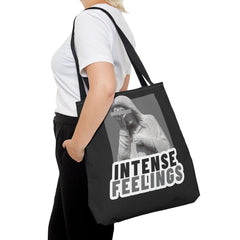Intense Feelings Tote Bag - Grey Print