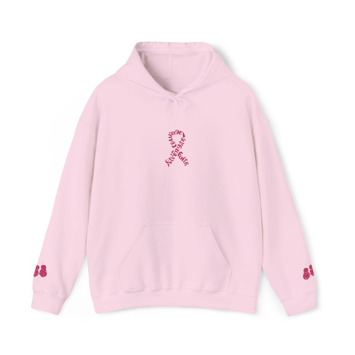 Pink Ribbon Awareness Hoodie, Unisex Sweatshirt for Fundraising, Breast Cancer Awareness Month, Inspirational Gift, Cozy Jumpsuit