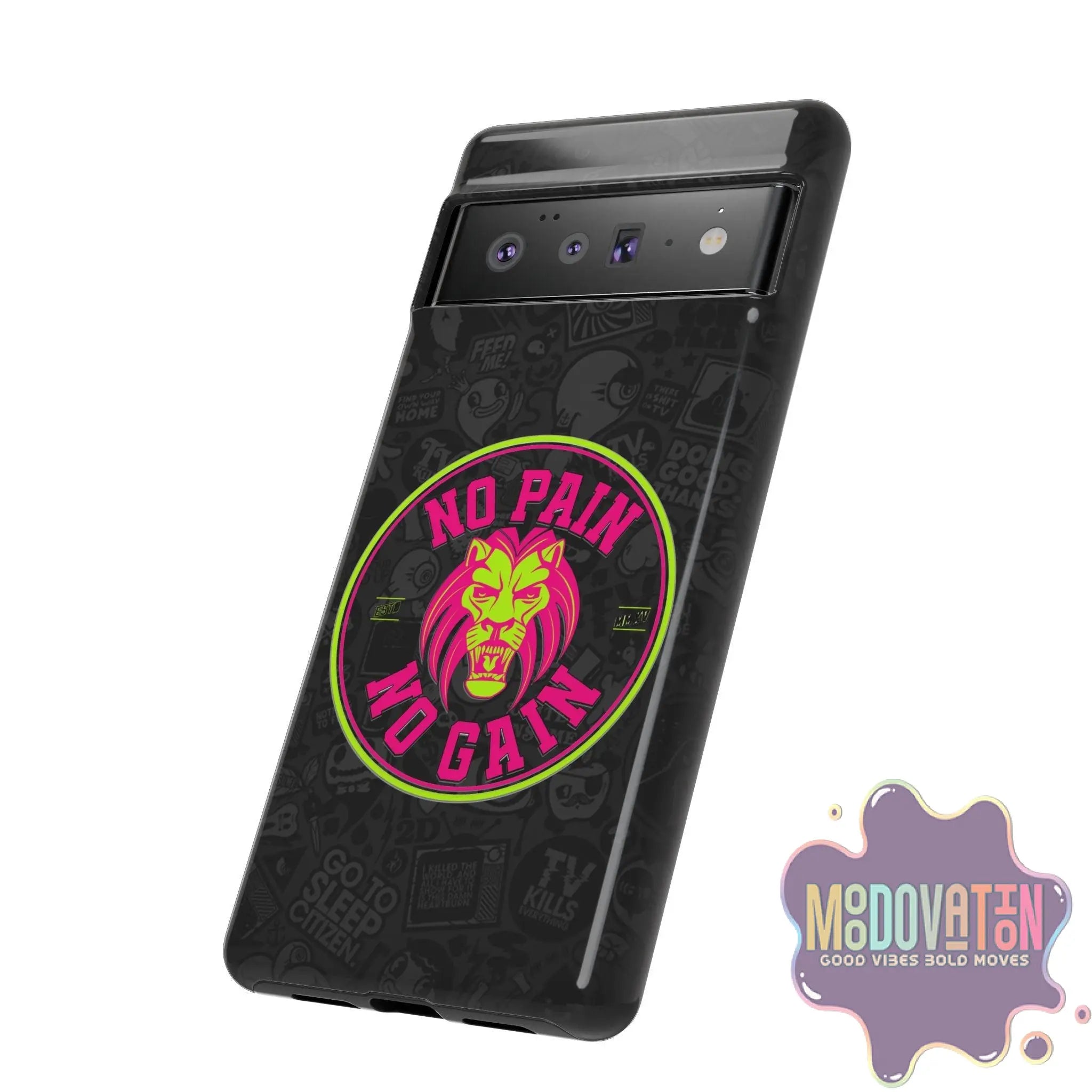No Pain No Gain Phone Case - Black - MOODOVATION