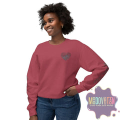Feeling Is Healing Heart-print Unisex Lightweight Crewneck Sweater - Spring Edition Moodovation