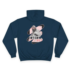 Intense Feelings Champion Unisex Hoodie - Black/Rose Pink Print