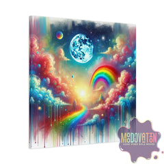 Rainbow Road To Infinity Matte Canvas - MOODOVATION