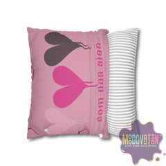 Compassion Faux Suede Square Pillowcase - MOODOVATION