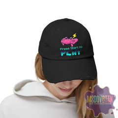 Game Over - Unisex Distressed Vintage Hat - MOODOVATION