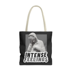 Intense Feelings Tote Bag - Grey Print