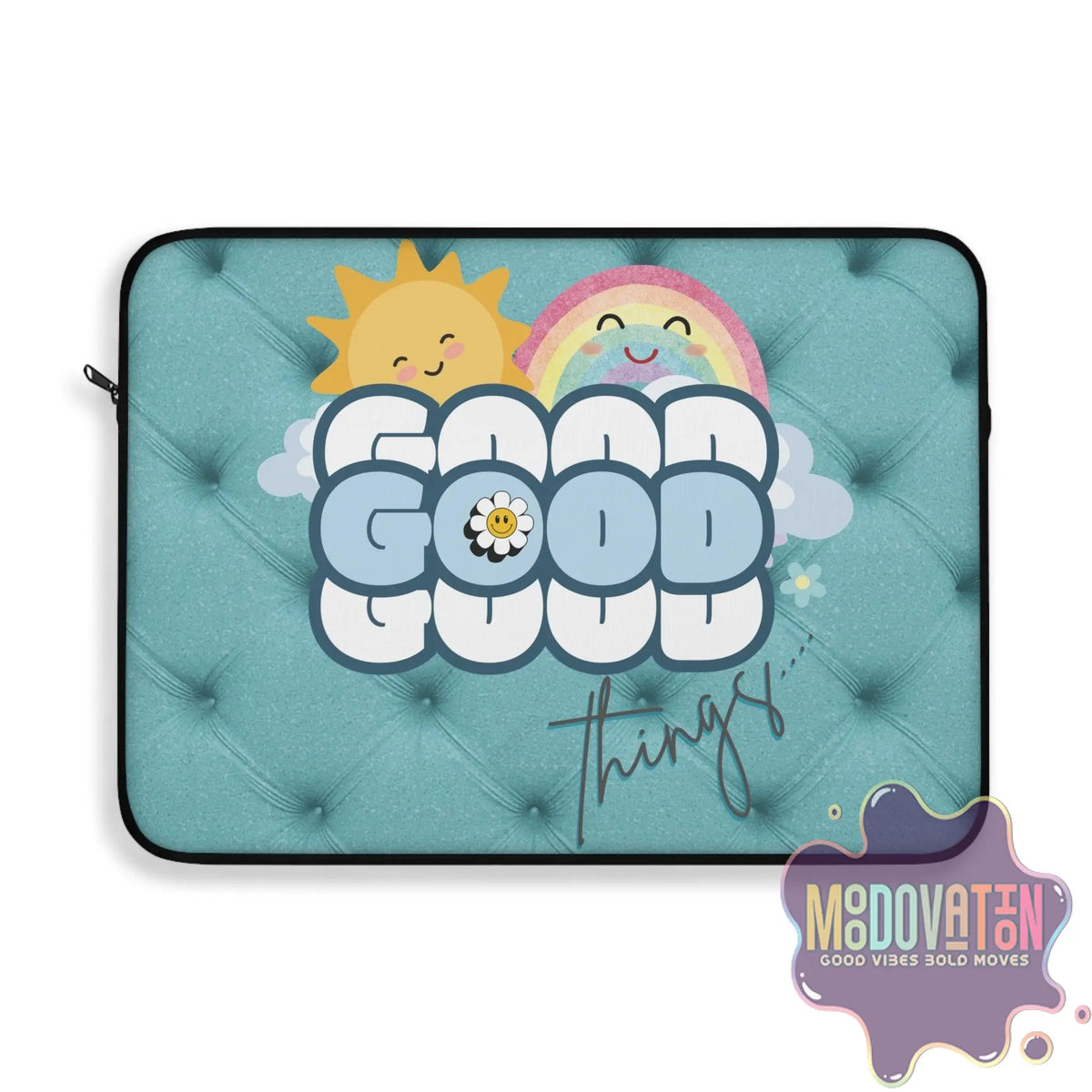Good Things Laptop Sleeve - Teal - MOODOVATION