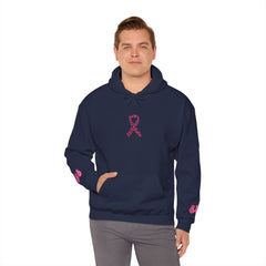 Pink Ribbon Awareness Hoodie, Unisex Sweatshirt for Fundraising, Breast Cancer Awareness Month, Inspirational Gift, Cozy Jumpsuit