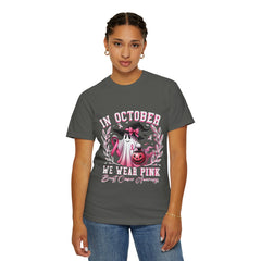 In October We Wear Pink – Breast Cancer Awareness Unisex T-Shirt
