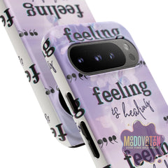 Feeling Is Healing Phone Case - Lilac - MOODOVATION