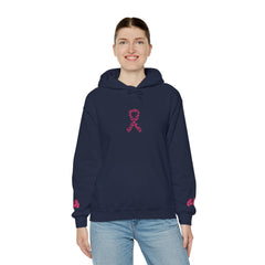 Pink Ribbon Awareness Hoodie, Unisex Sweatshirt for Fundraising, Breast Cancer Awareness Month, Inspirational Gift, Cozy Jumpsuit