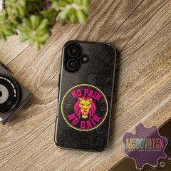 No Pain No Gain Phone Case - Black - MOODOVATION