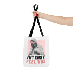 Intense Feelings Tote Bag - White Print