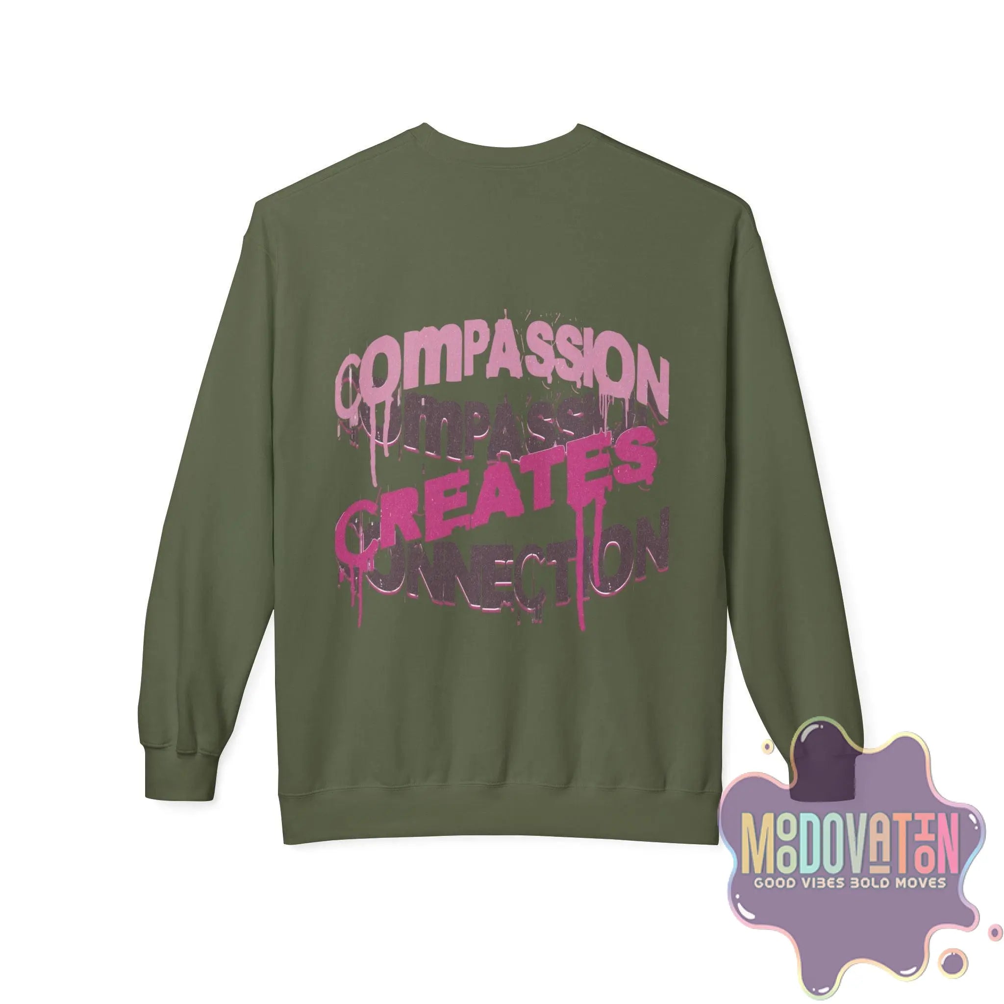 Self-Compassion Unisex Midweight Crewneck Sweatshirt - MOODOVATION