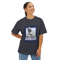 Intense Feelings – Navy Unisex Oversized Tee