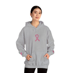 Pink Ribbon Awareness Hoodie, Unisex Sweatshirt for Fundraising, Breast Cancer Awareness Month, Inspirational Gift, Cozy Jumpsuit