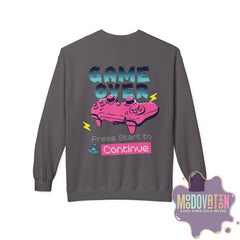 Game Over Unisex Midweight Crewneck Sweatshirt - MOODOVATION