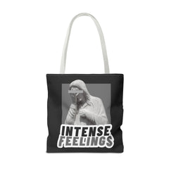 Intense Feelings Tote Bag - Grey Print