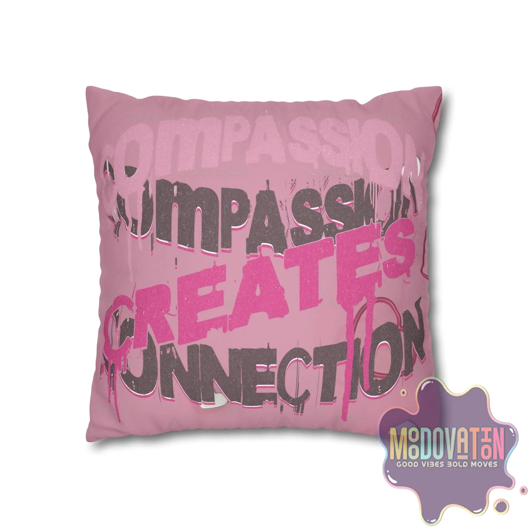 Compassion Faux Suede Square Pillowcase - MOODOVATION