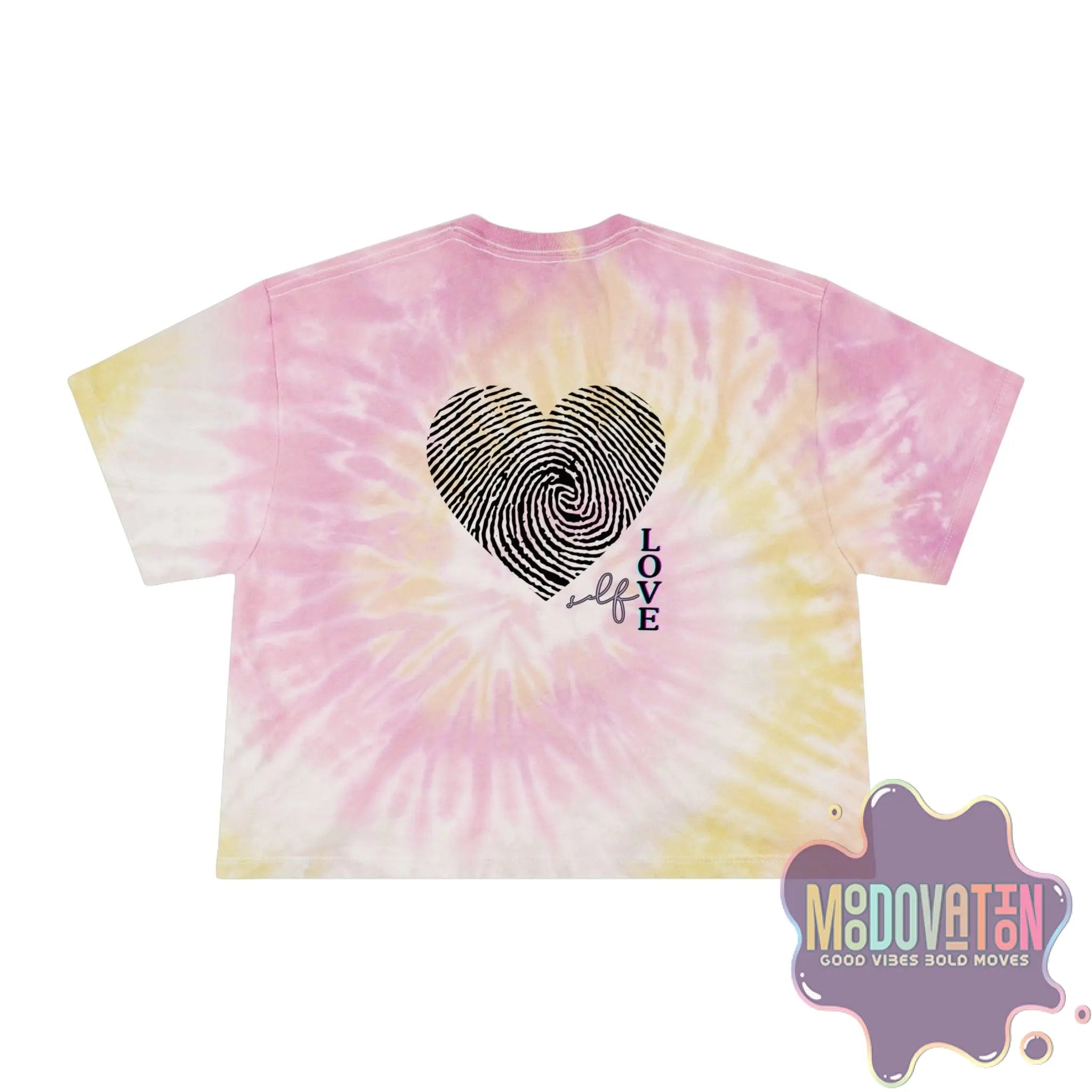 Feeling Is Healing Tie-Dye Crop Tee - MOODOVATION