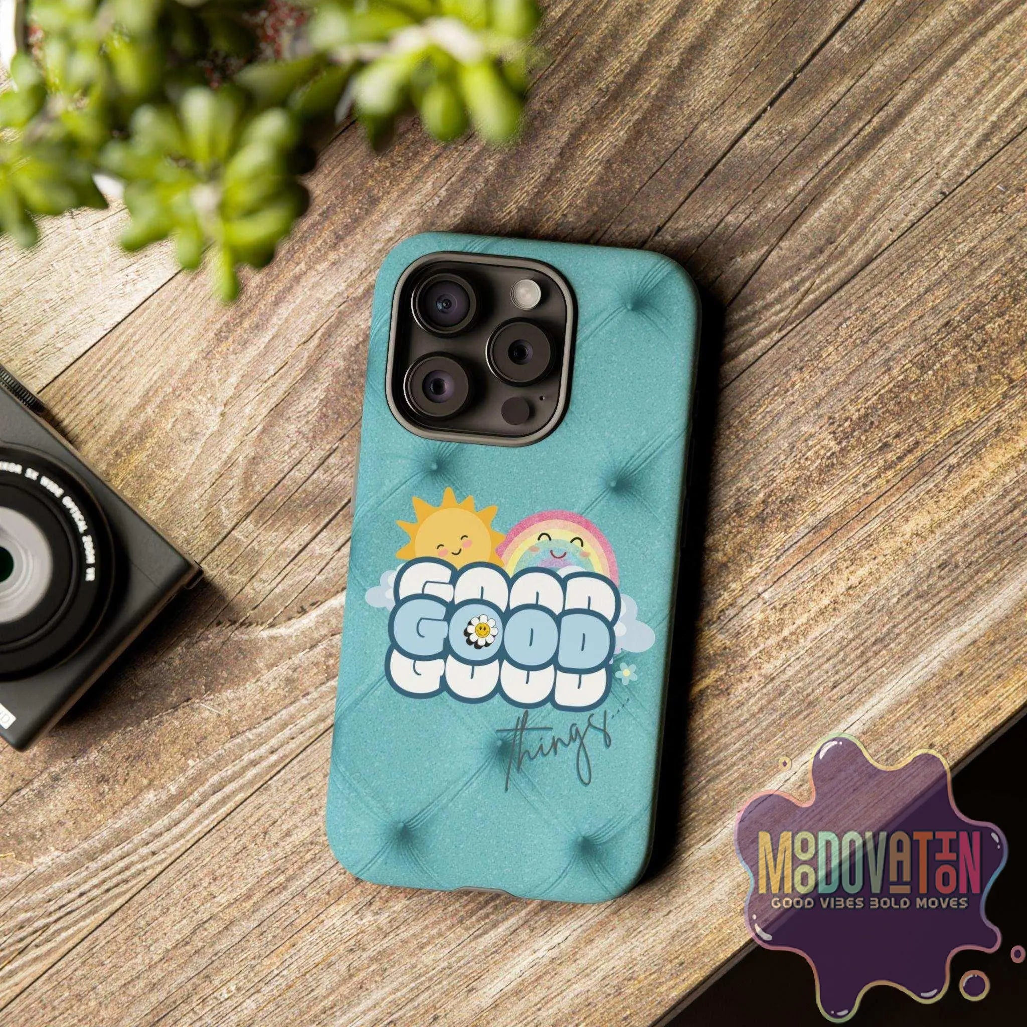 Good Things Phone Case - Teal - MOODOVATION