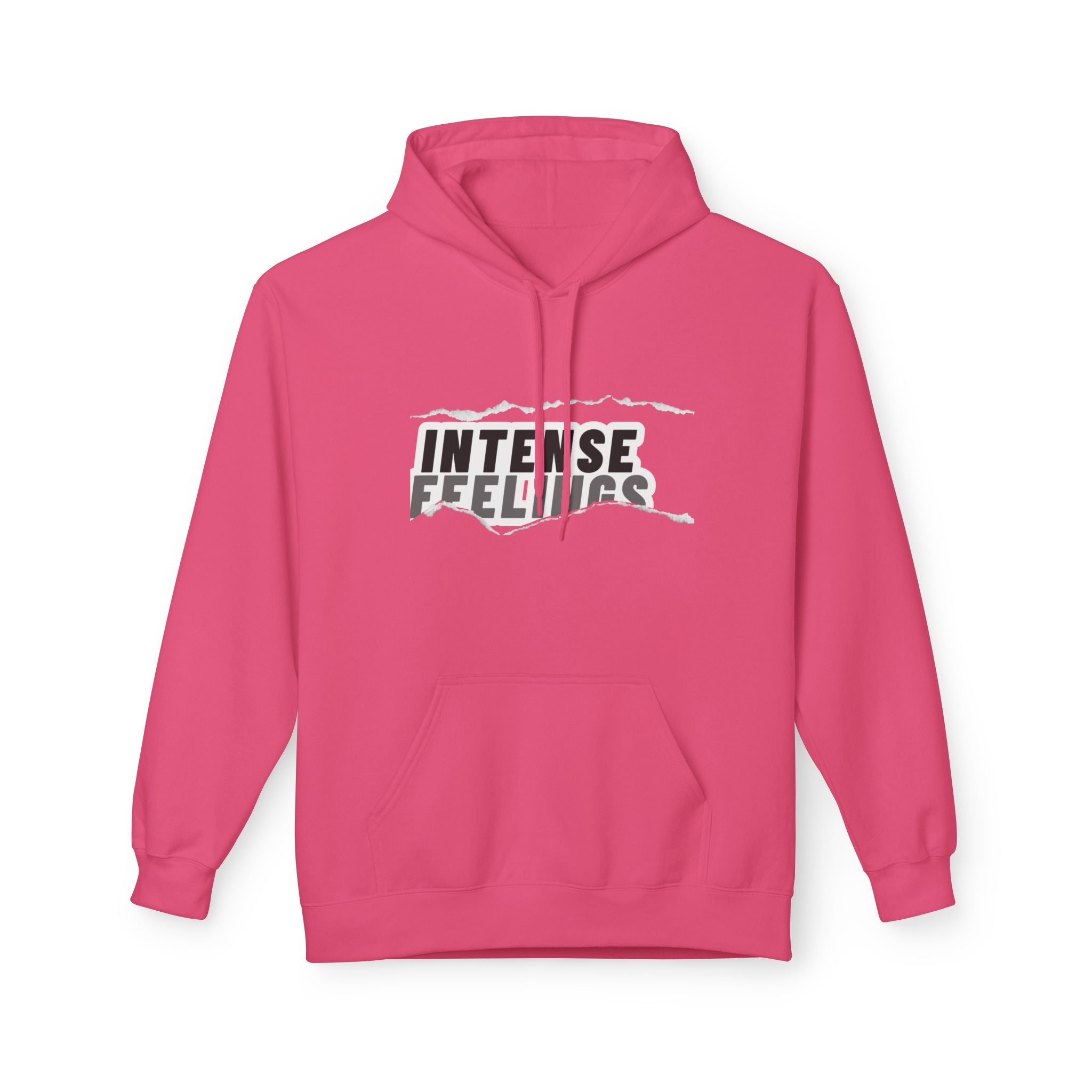 Intense Feelings Unisex Midweight Hoodie - Grey Print