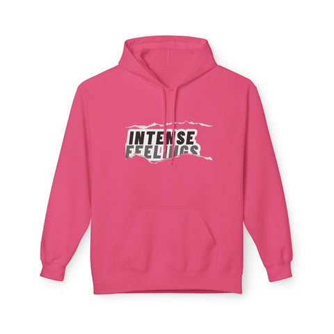 Intense Feelings Unisex Midweight Hoodie - Grey Print