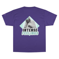 Intense Feelings - Cyan Print Unisex Champion T-Shirt