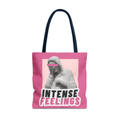 Intense Feelings Tote Bag - Pink Print
