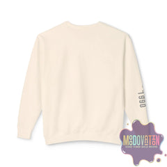 Good Vibes Bold Moves Personalized Unisex Lightweight Crewneck Sweatshirt - Brand Edition Moodovation