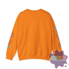 Good Things - Unisex Heavy Blend Crewneck Sweatshirt - Large Graphic Sleeve - MOODOVATION