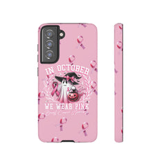 In October We Wear Pink Tough Phone Case – Breast Cancer Awareness