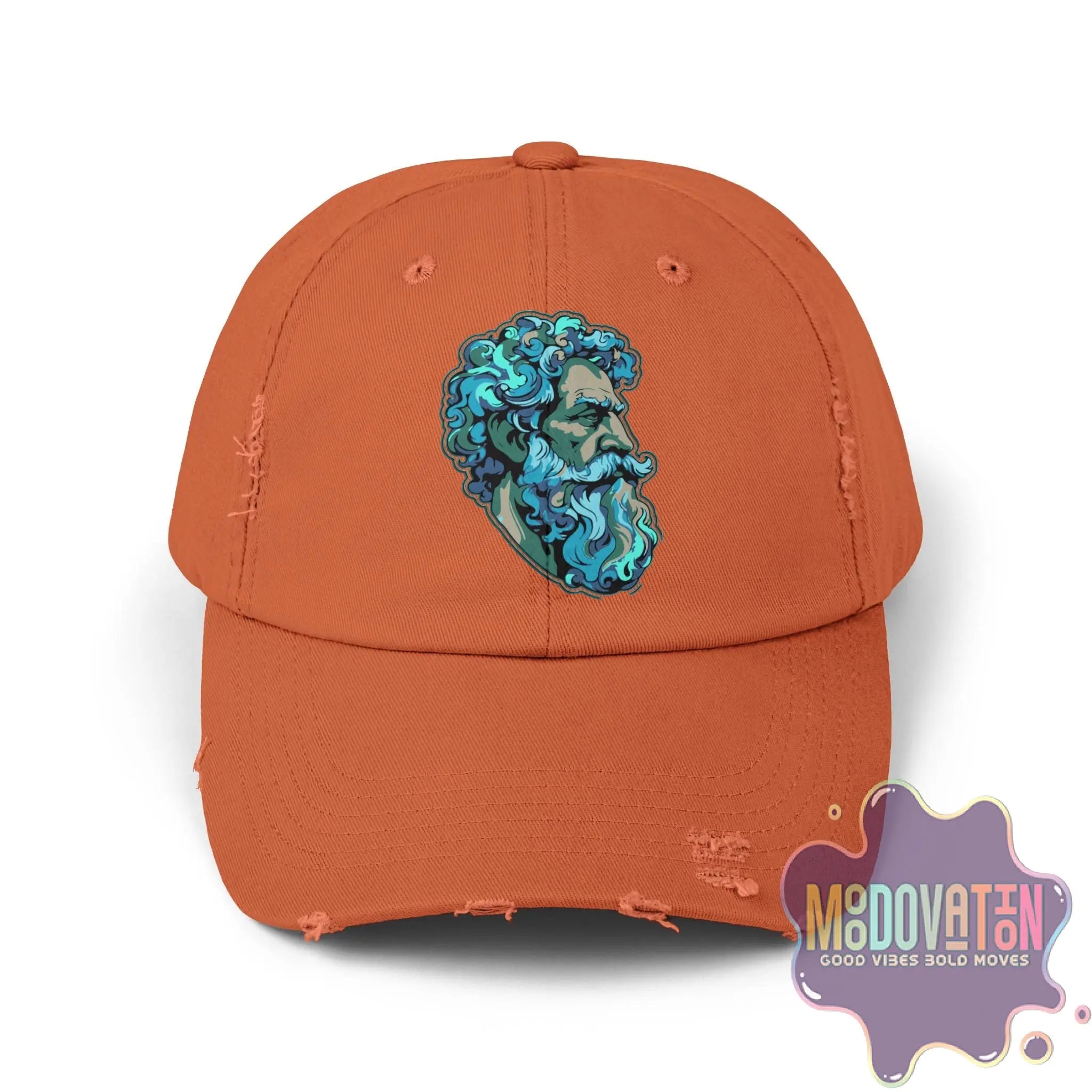 Marcus Aurelius Stoic - Unisex Distressed Vintage Hat - MOODOVATION