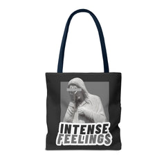 Intense Feelings Tote Bag - Grey Print