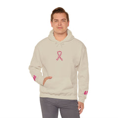 Pink Ribbon Awareness Hoodie, Unisex Sweatshirt for Fundraising, Breast Cancer Awareness Month, Inspirational Gift, Cozy Jumpsuit