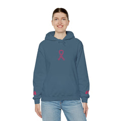 Pink Ribbon Awareness Hoodie, Unisex Sweatshirt for Fundraising, Breast Cancer Awareness Month, Inspirational Gift, Cozy Jumpsuit