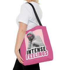 Intense Feelings Tote Bag - Pink Print