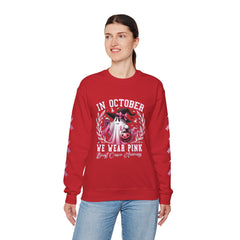 In October We Wear Pink – Breast Cancer Awareness Unisex Crewneck Sweatshirt
