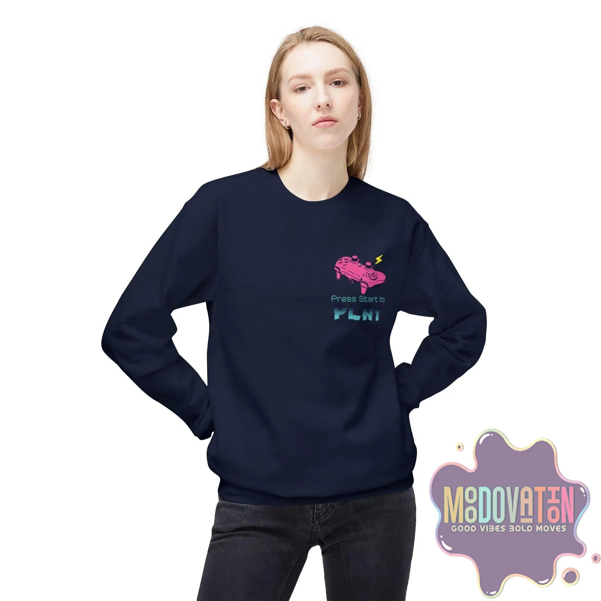 Game Over Unisex Midweight Crewneck Sweatshirt - MOODOVATION