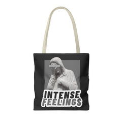 Intense Feelings Tote Bag - Grey Print