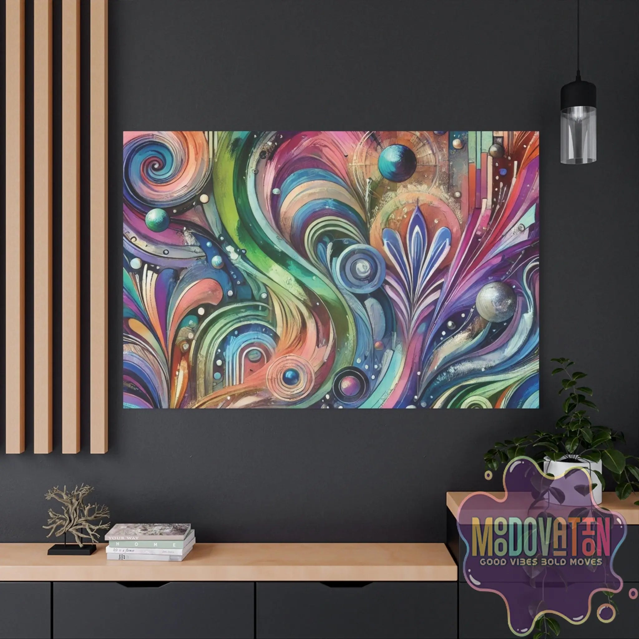 Celestial Crescendo Matte Canvas - MOODOVATION