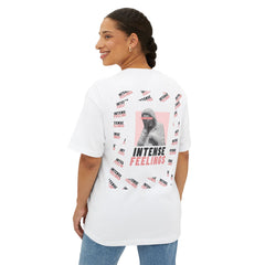 Intense Feelings – Rose Pink Print Unisex Oversized Tee