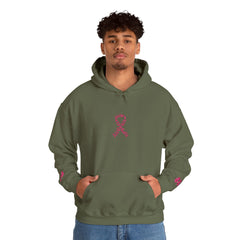 Pink Ribbon Awareness Hoodie, Unisex Sweatshirt for Fundraising, Breast Cancer Awareness Month, Inspirational Gift, Cozy Jumpsuit