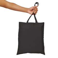 Breast Cancer Awareness Canvas Tote Bag – Courage, Strength & Faith Ribbon